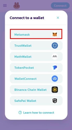 How to connect MetaMask to PancakeSwap