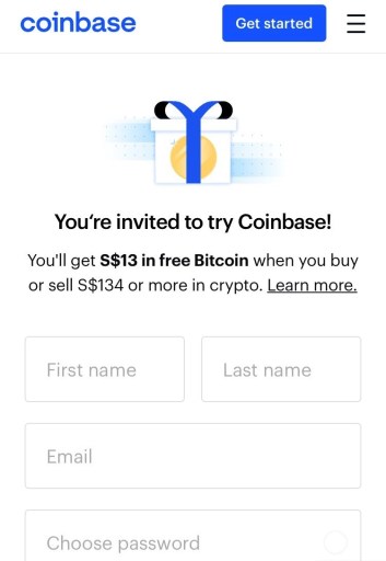 Coinbase referral link