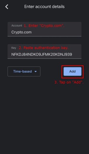 How to set up 2-factor authentication on Crypto.com