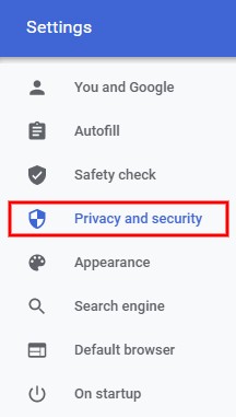 Chrome 개인정보 보호 및 보안 설정