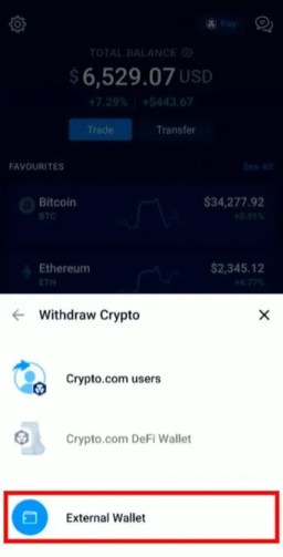 Crypto.com External Wallet