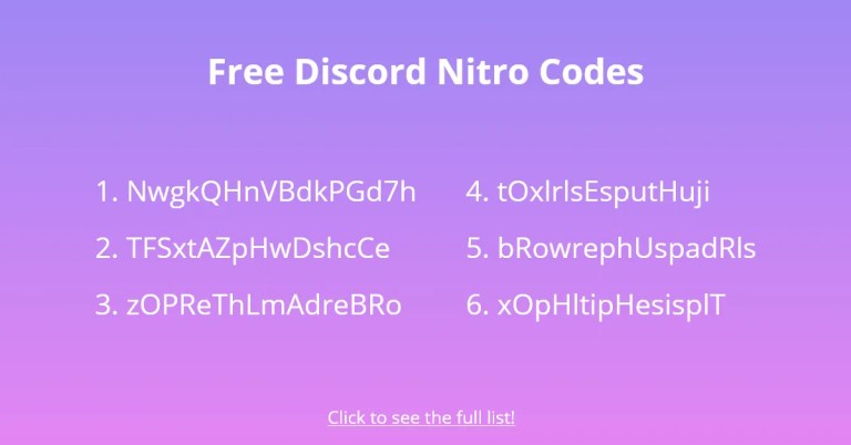 무료 Discord Nitro 코드