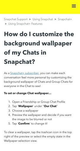 Snapchat 배경화면을 변경하는 방법