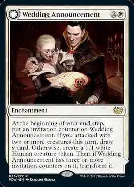 Magic: The Gathering의 카드인 Wedding Announcement입니다.